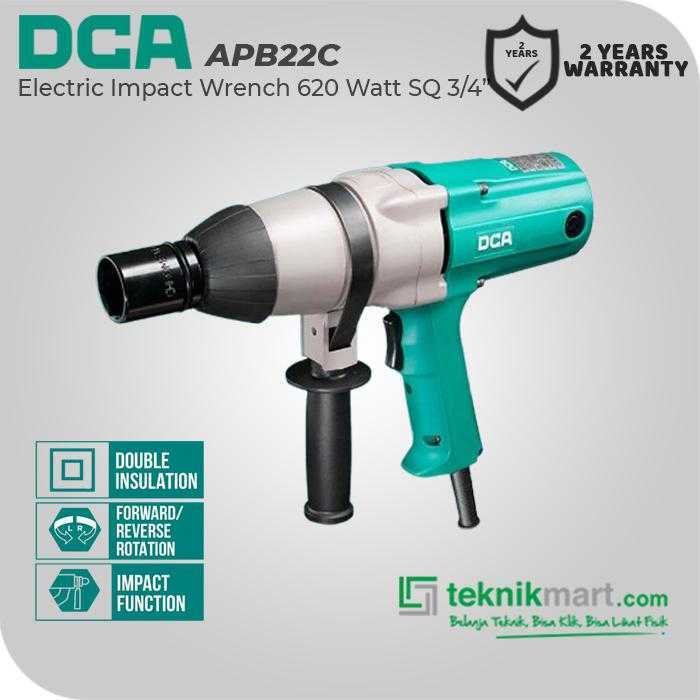 DCA APB22C ELECTRIC IMPACT WRENCH 620WATT SQ 3/4INCH 588NM