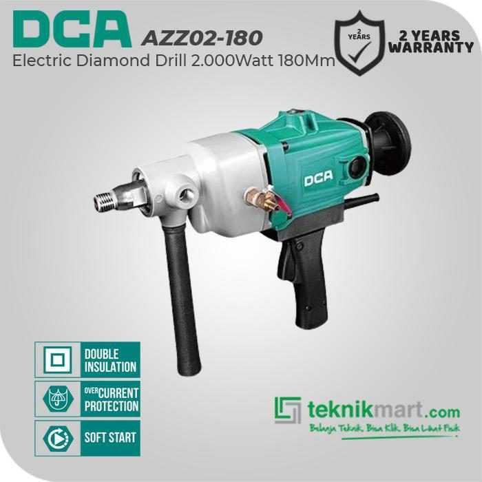 DCA AZZ02-180 DIAMOND DRILL WITH WATER SOURCE 2000WATT 180MM