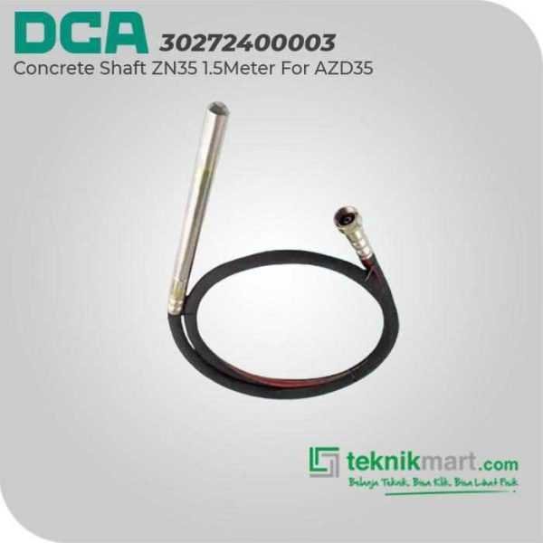 DCA 30272400003 CONCRETE VIBRATOR SHAFT ZN35 - 1.5 METER FOR AZD35