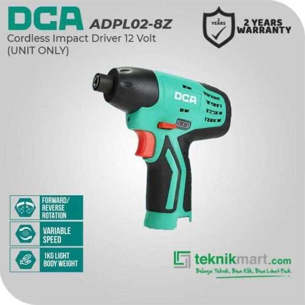 DCA ADPL02-8Z CORDLESS IMPACT DRIVER 12VOLT (UNIT ONLY)