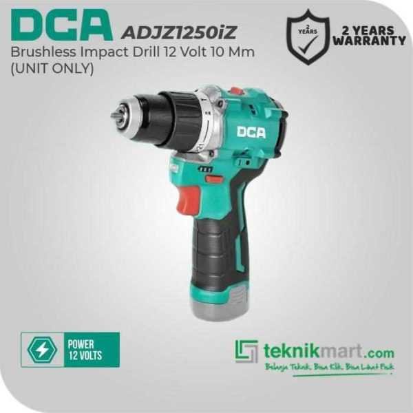 DCA ADJZ1250iZ BRUSHLESS IMPACT DRILL 12VOLT 10MM (UNIT ONLY)
