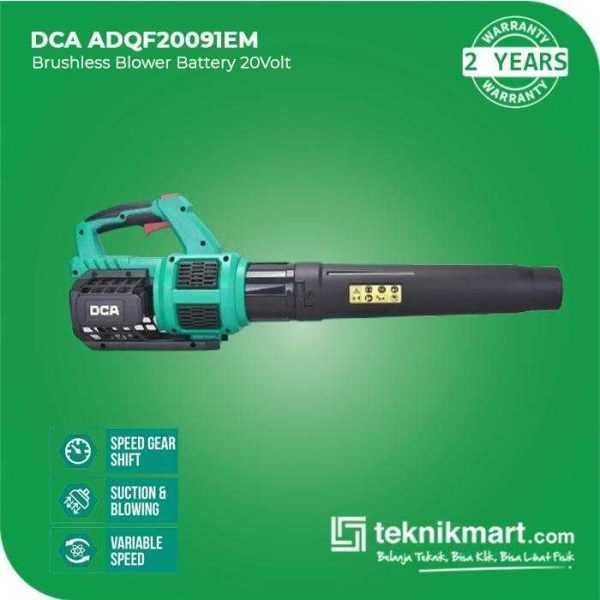 DCA ADQF20091EM BRUSHLESS BLOWER 20VOLT (2X BATT, 1X CHARGER, CASE)