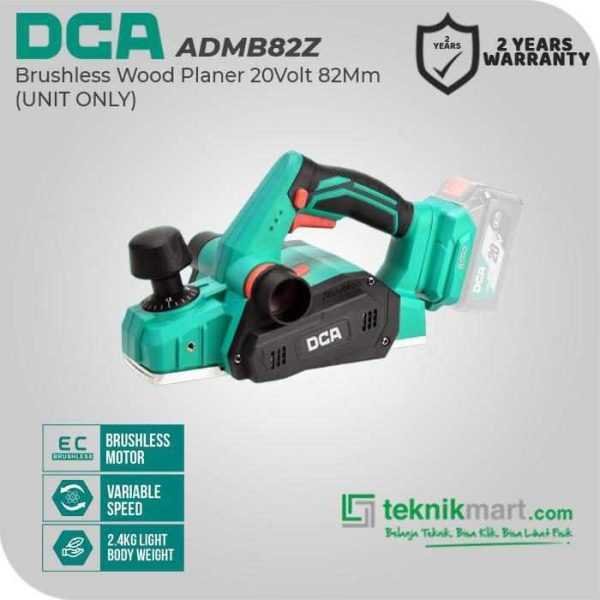 DCA ADMB82Z BRUSHLESS PLANER 20VOLT 82MM (2X BATT 4.0AH, 1X CHARGER)