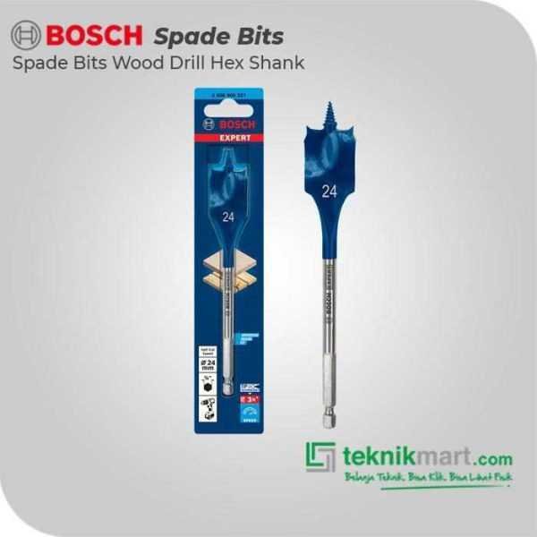BOSCH SPADE BITS (SELF CUT SPEED) WOOD DRILL BITS 24X152MM HEX SHANK