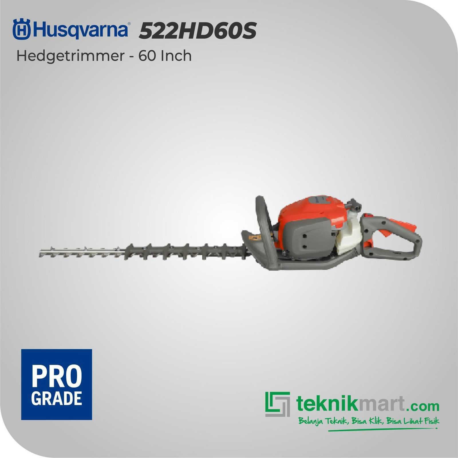 HUSQVARNA 522HD60S HEDGETRIMMER PRO GRADE - 60"