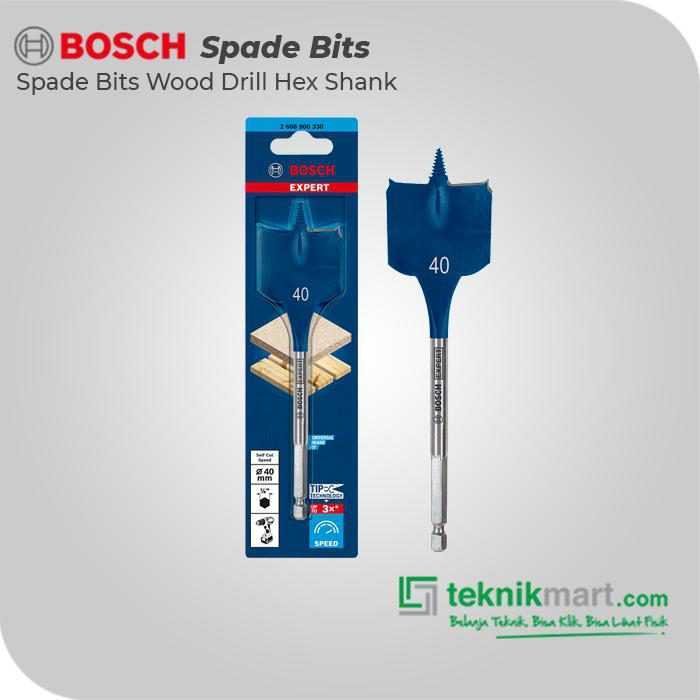 BOSCH SPADE BITS (SELF CUT SPEED) WOOD DRILL BITS 40X152MM HEX SHANK