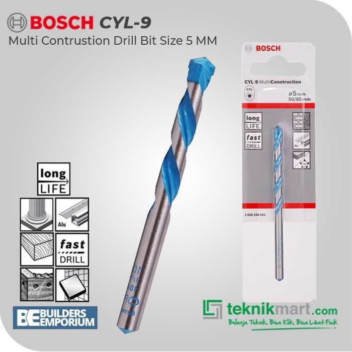 BOSCH CYL-9 MULTI CONSTRUCTION DRILL BIT 5X50X85MM