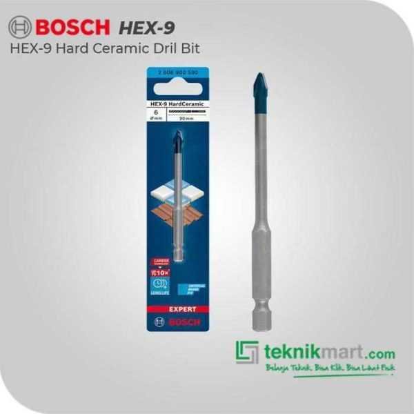 BOSCH HEX-9 HARD CERAMIC DRILL BIT 6X90MM