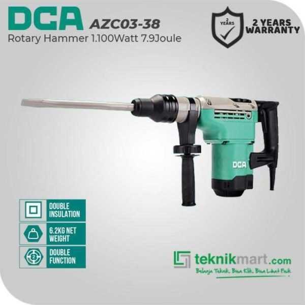 DCA AZC03-38 ROTARY HAMMER 1100WATT 6.2KG SDS MAX