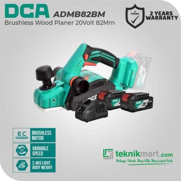 DCA ADMB82BM BRUSHLESS PLANER 20VOLT 82MM (2X BATT 4.0AH, 1X CHARGER)
