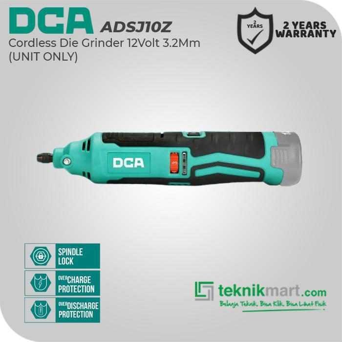 DCA ADSJ10Z CORDLESS DIE GRINDER 12VOLT 3.2MM (UNIT ONLY)