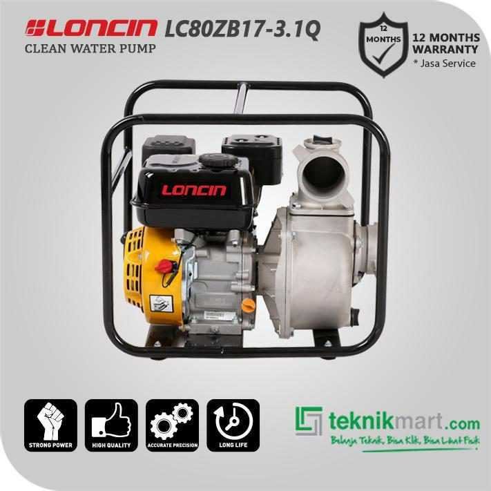 LONCIN LC 80ZB 17-3.1 Q WATER PUMP 80 3"