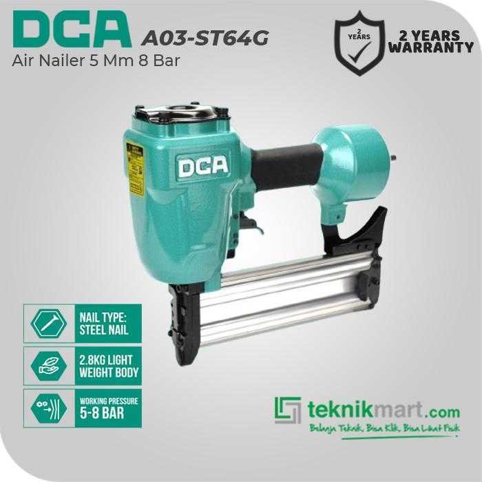 DCA A03-ST64G AIR CONCRETE NAILER 5MM 8BAR