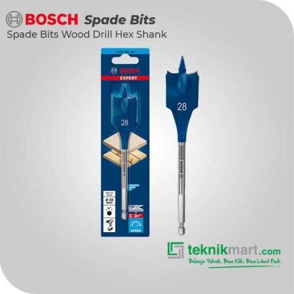 BOSCH SPADE BITS (SELF CUT SPEED) WOOD DRILL BITS 28X152MM HEX SHANK