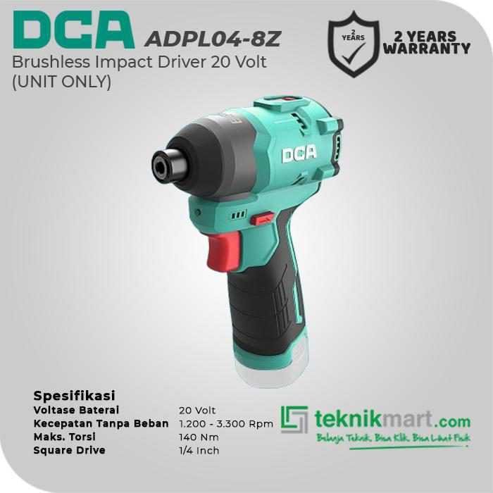 DCA ADPL04-8Z BRUSHLESS IMPACT DRIVER 12VOLT (UNIT ONLY) - Image 2