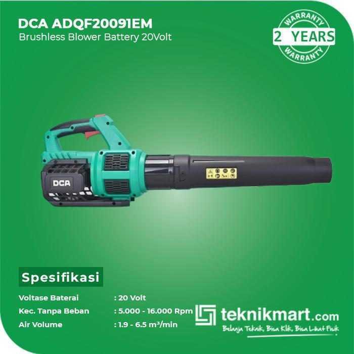 DCA ADQF20091EM BRUSHLESS BLOWER 20VOLT (2X BATT, 1X CHARGER, CASE) - Image 2