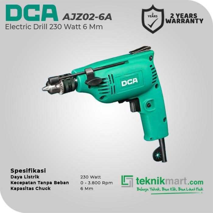 DCA AJZ02-6A ELECTRIC DRILL 230WATT 6MM - Image 2