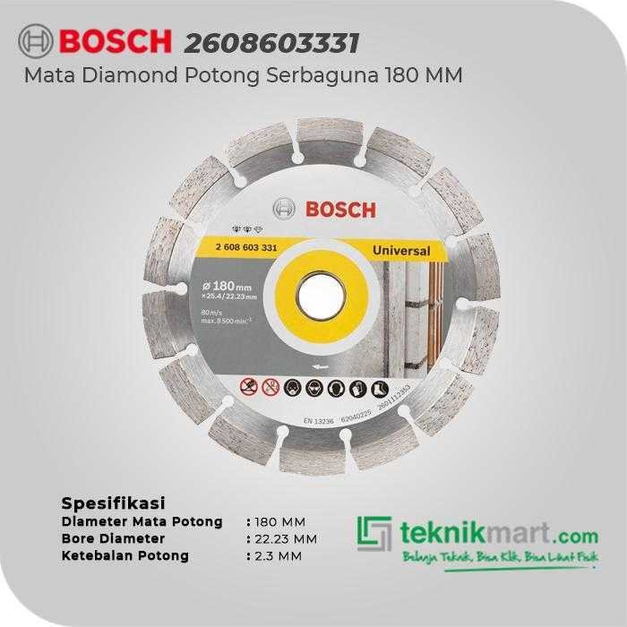 BOSCH DIAMOND CUTTING DISC BEST FOR UNIVERSAL 180X22.23X2X10MM - Image 2