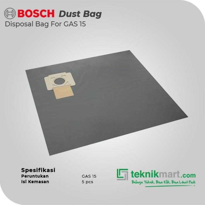 BOSCH DUST BAG / DISPOSAL BAGS FOR GAS 15 (5 PCS) - Image 2