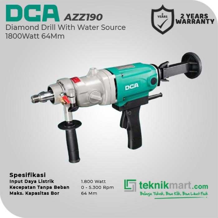 DCA AZZ190 DIAMOND DRILL 1800WATT 190MM - Image 3