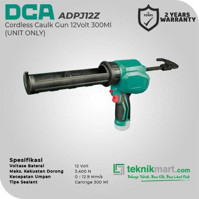 DCA ADPJ12Z CORDLESS CAULK GUN 12VOLT 300ML (UNIT ONLY) - Image 2