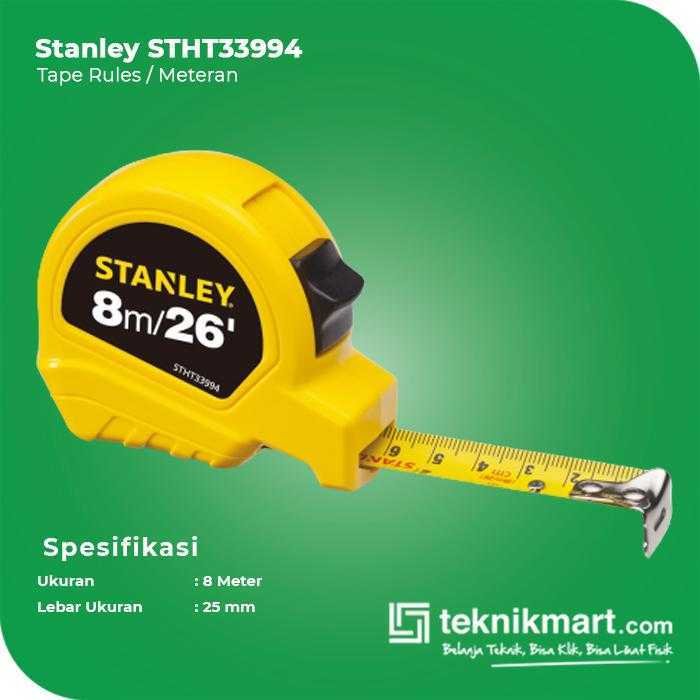 STANLEY STHT33994 BASIC TAPE RULES METRIC/IMPERIAL 8M/26"X25MM - Image 3