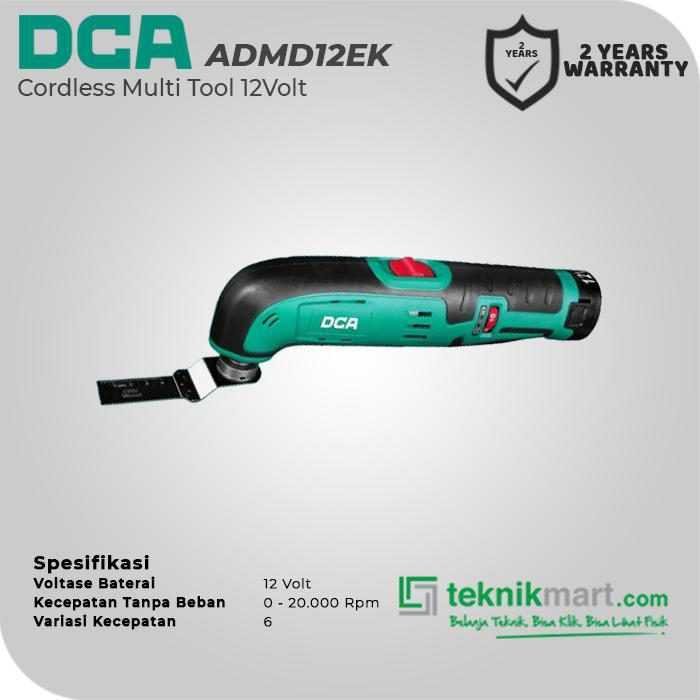 DCA ADMD12EK CORDLESS MULTI TOOL 12VOLT (2X BATT, 1X CHARGER, CASE) - Image 3