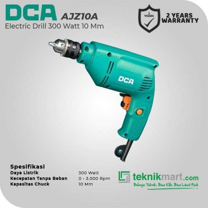 DCA AJZ10A DRILL 300WATT 10MM VARIABLE SPEED - Image 2