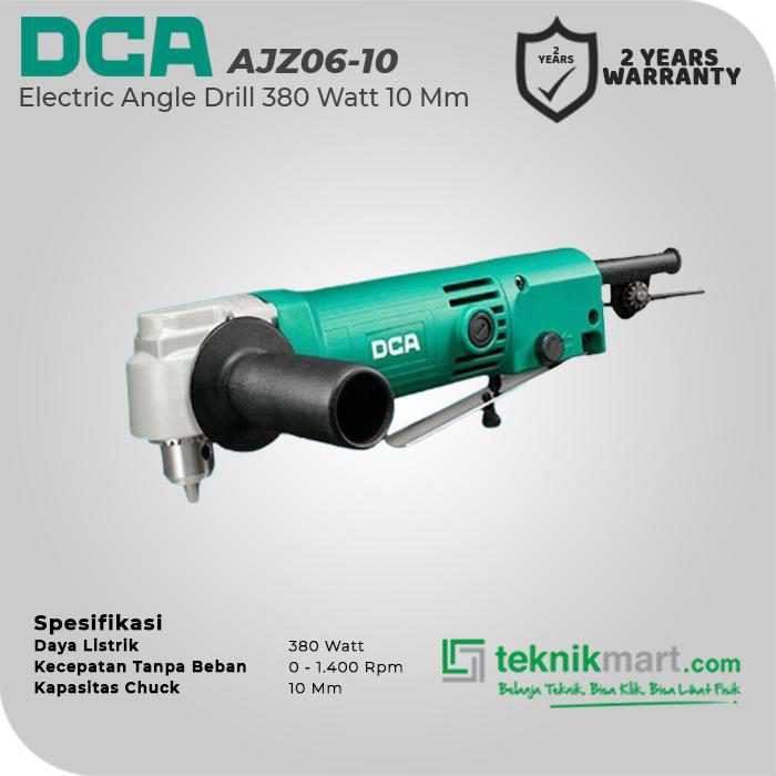 DCA AJZ06-10 ANGLE DRILL 380WATT 10MM WITH PADDLE SWITCH - Image 2