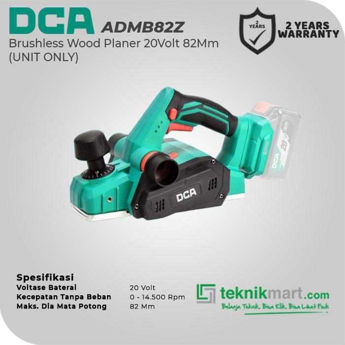 DCA ADMB82Z BRUSHLESS PLANER 20VOLT 82MM (2X BATT 4.0AH, 1X CHARGER) - Image 2