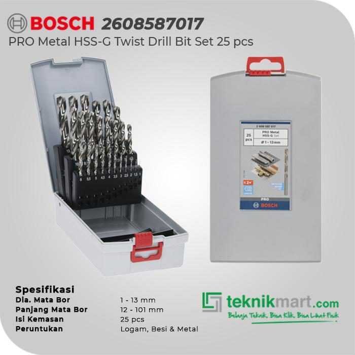 BOSCH HSS-G METAL DRILL BITS 25PCS SET PRO BOX (1-13MM) - Image 2