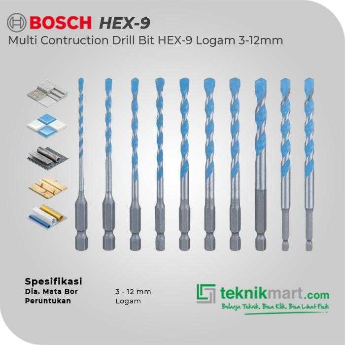 BOSCH HEX-9 MULTI CONSTRUCTION DRIL BIT 12X90MX150MM - (SHANK HEXAGON) - Image 3