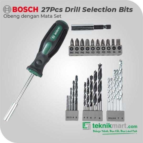 BOSCH 27PCS DRILL SDB ACCESSORY SETS 017-201