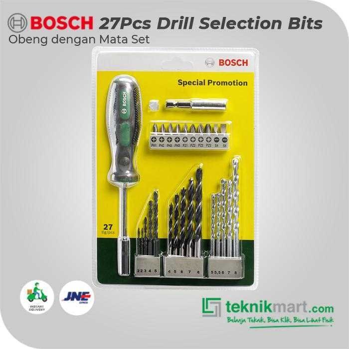 BOSCH 27PCS DRILL SDB ACCESSORY SETS 017-201 - Image 3