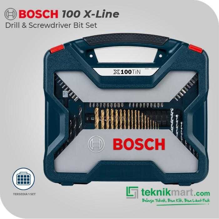 BOSCH 100 X-LINE DRILL & SCREWDRIVER BIT MIXED SET