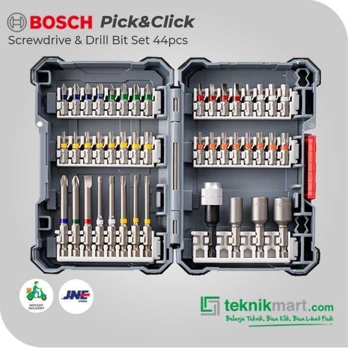 BOSCH 44 PCS PICK&CLICK EXTRA HARD DRILL AND DRIVE MIXED SET - Image 3