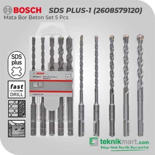 BOSCH SDS PLUS-1 HAMMER DRILL BIT SET 5PCS (6,6,8,10,12MM)