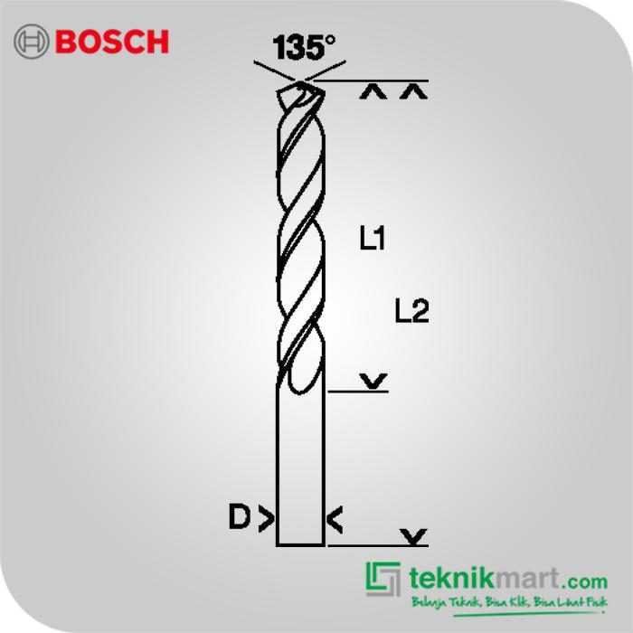 BOSCH HSS-G METAL DRILL BIT 4 X 43 / 75 MM (2PCS) - Image 3