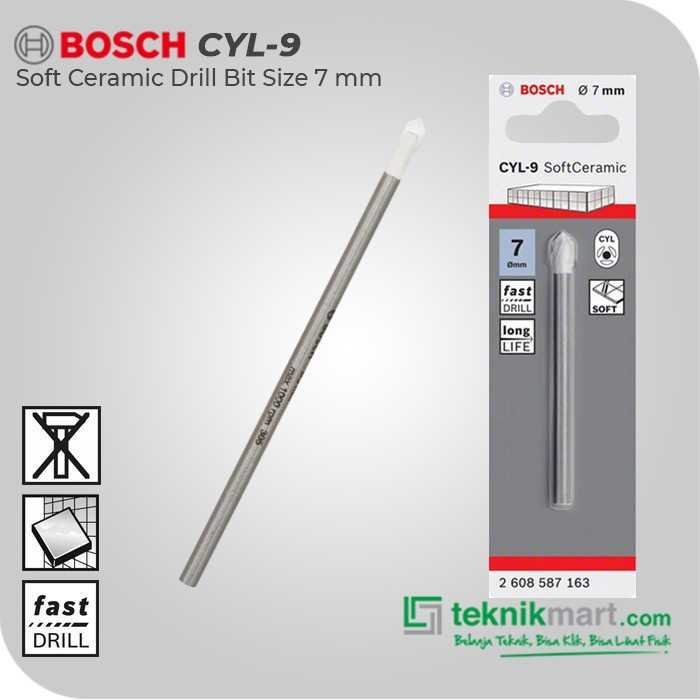 BOSCH CYL-9 SOFT CERAMIC TILE DRILL BIT 7X80MM