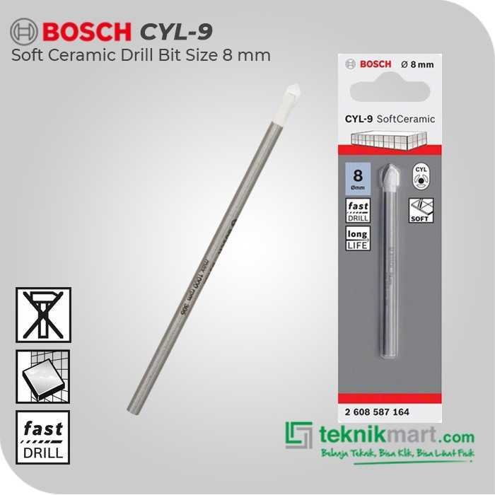 BOSCH CYL-9 SOFT CERAMIC TILE DRILL BIT 8X80MM