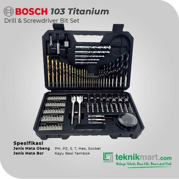 BOSCH 103 PCS TITANIUM DRILLING AND SCREWDRIVER BIT SET - Image 3