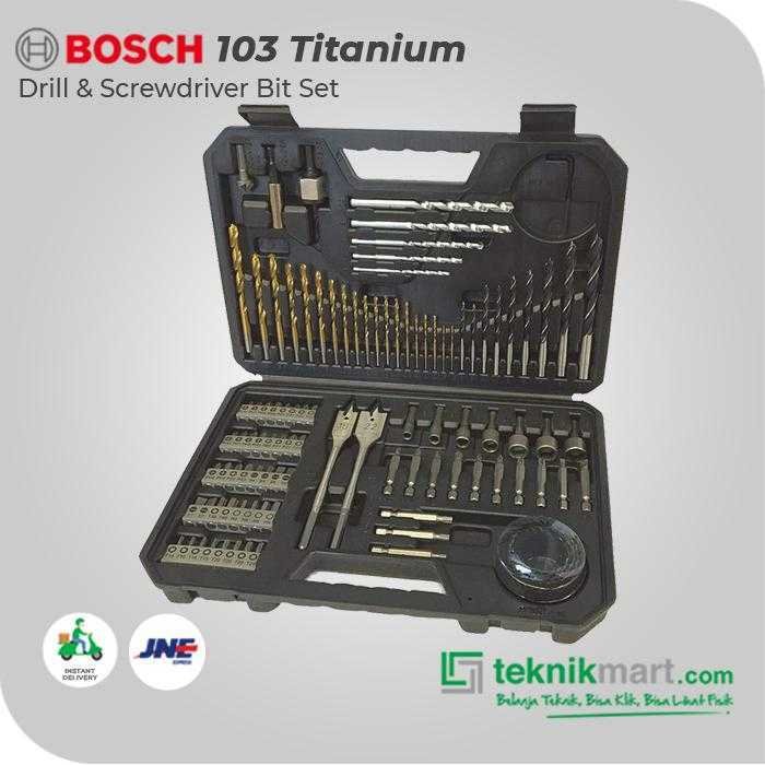 BOSCH 103 PCS TITANIUM DRILLING AND SCREWDRIVER BIT SET - Image 2