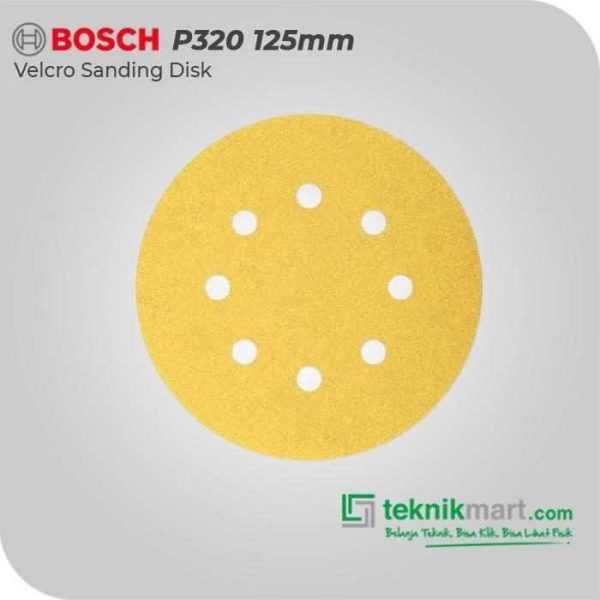 BOSCH P320 VELCRO SANDING DISC 8 HOLES 125MM