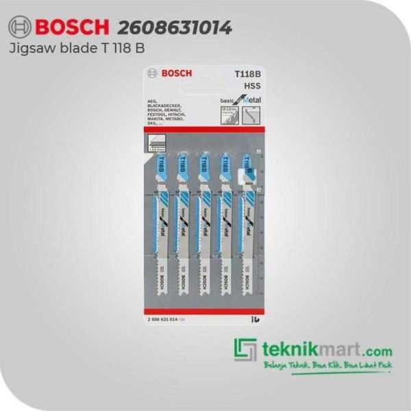 BOSCH T 118 B JIGSAW BLADE BASIC FOR METAL 92MM (5 PCS)