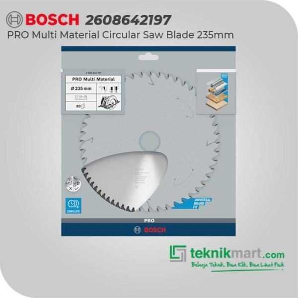 BOSCH CIRCULAR SAW BLADES FOR MULTI MATERIAL 235X25/16/5/8"X2MM 80T