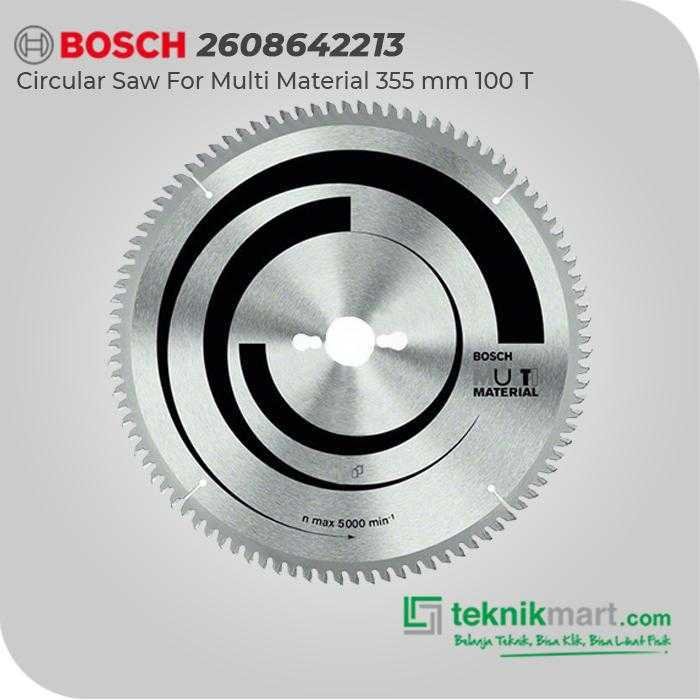 BOSCH CIRCULAR SAW BLADES FOR MULTI MATERIAL 355X30/20/25X3.0MM 100T