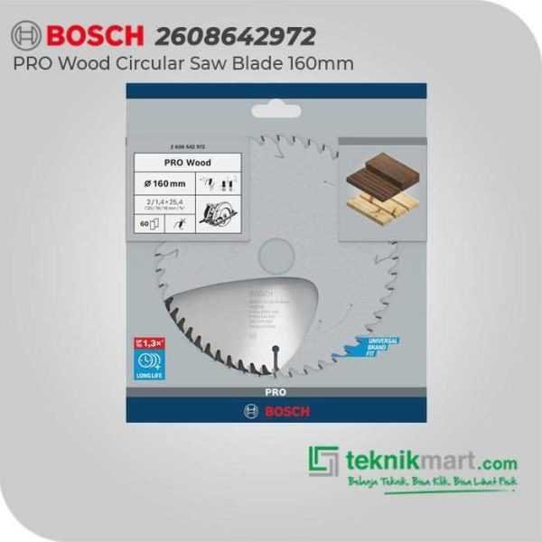 BOSCH CIRCULAR SAW BLADES EXPERT FOR WOOD 160X25.4/20/19/16X2,0MM 60T
