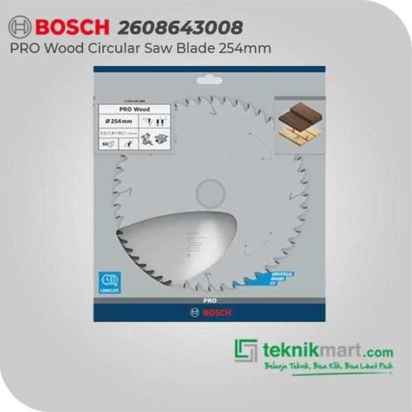 BOSCH CIRCULAR SAW BLADES EXPERT FOR WOOD 254X30/25.4/25X2,5MM 60T