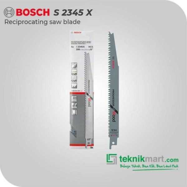BOSCH S 2345 X SABRE SAW BLADE PROGRESSOR FOR WOOD 200MM (5 PCS)