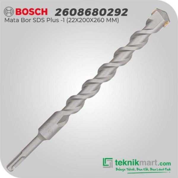 BOSCH SDS PLUS-1 HAMMER DRILL BIT 22X200X260MM